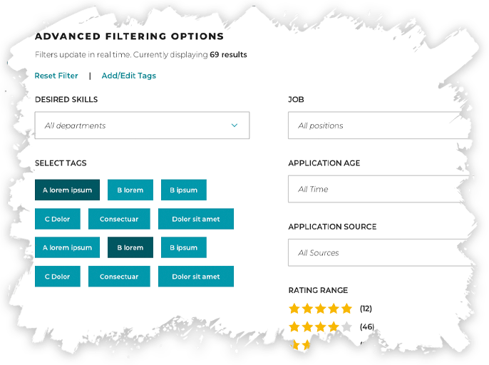 Advanced filtering options for applicants in Scout