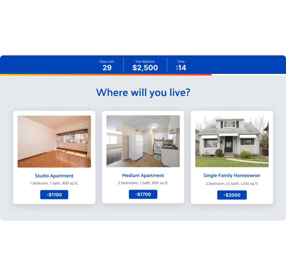 Where will you live housing options